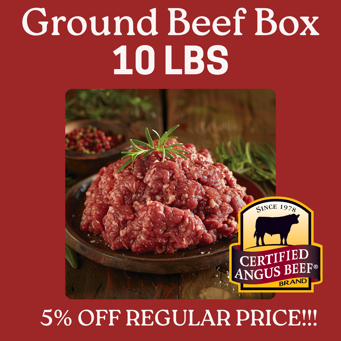 Ground Beef Box ( 10 LBs )