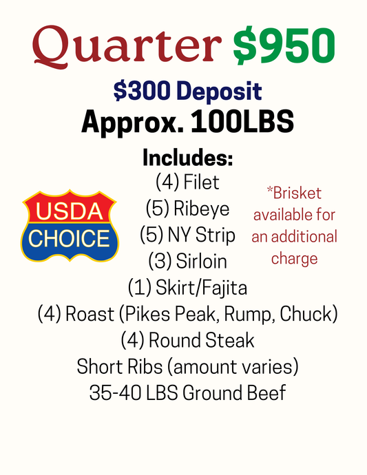 Quarter Beef Deposit