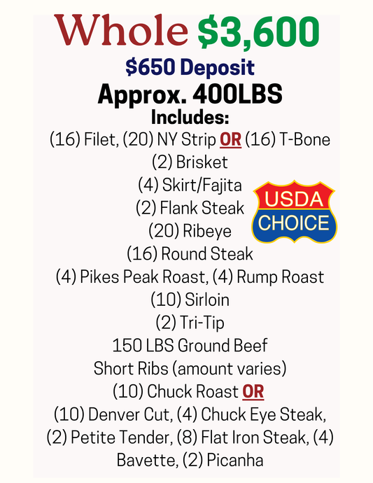 Whole Beef Deposit