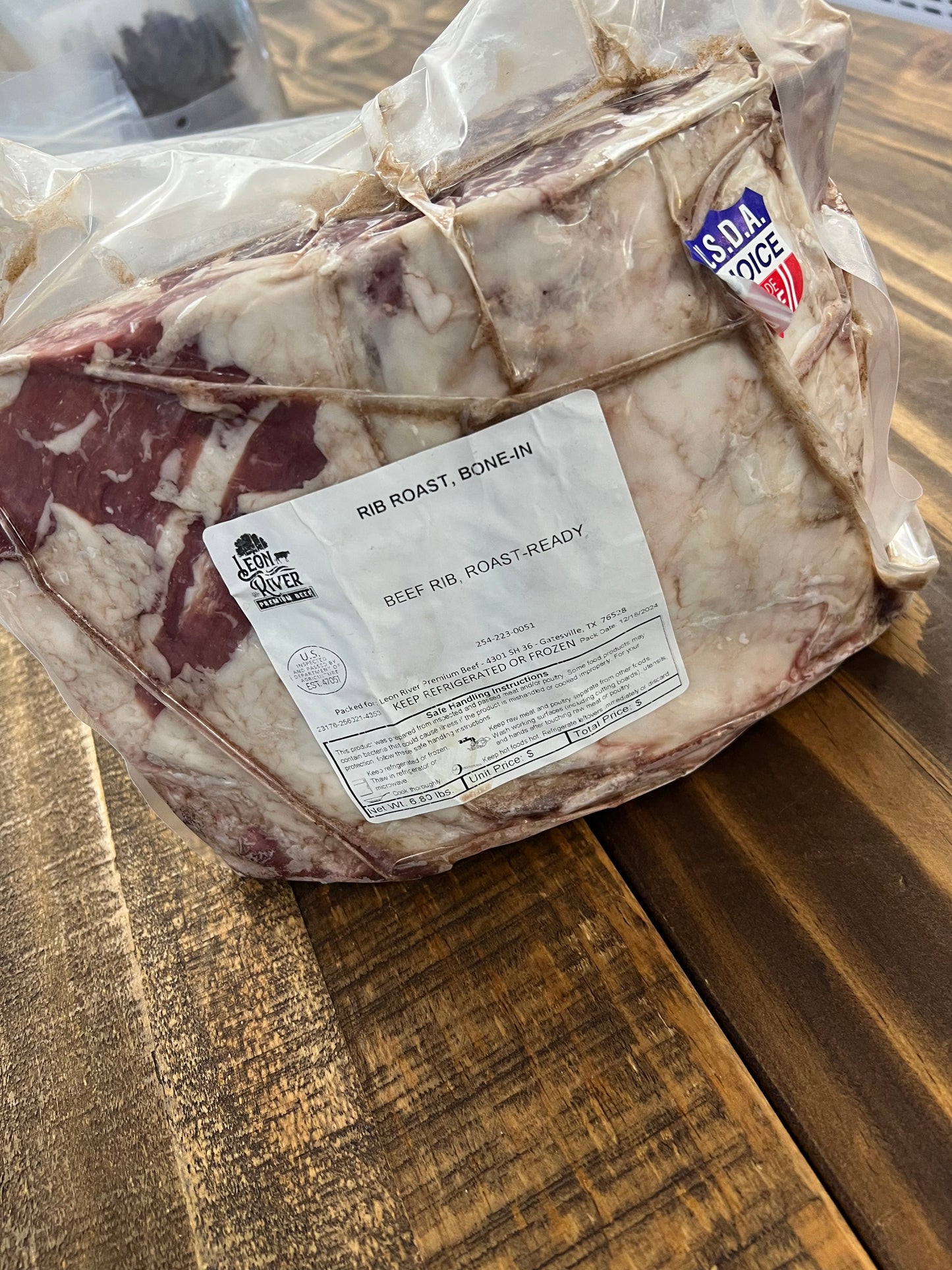 Leon River Bone-In Rib Roast