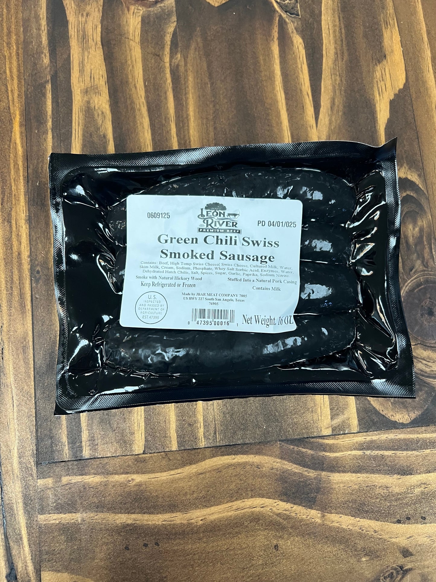 Leon River Beef Smoked Sausage